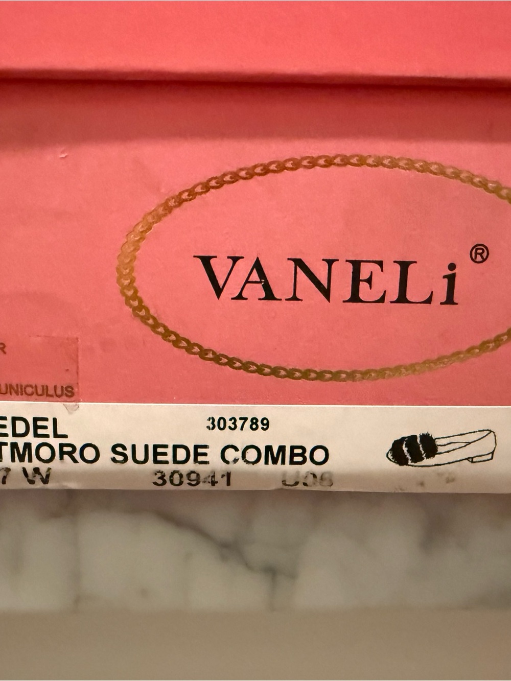 Vaneli Dark Brown Suede Flats with Tan Fur Accent NWT - Picture 5 of 7
